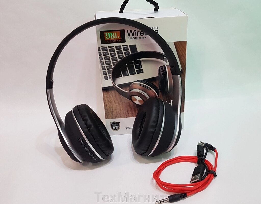 Бездротові Bluetooth-навушники ST33, TF/FM від компанії ТехМагніт - фото 1