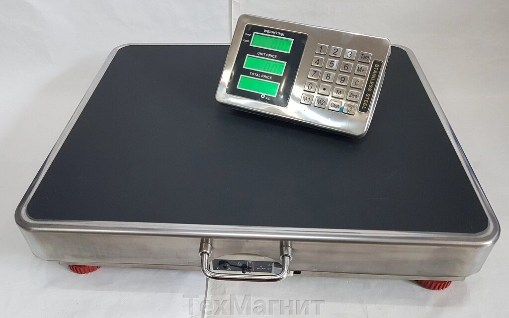 Бездротові електронні торгові ваги до 600 кг з Bluetooth, платформні, промислові ваги 52 * 62 від компанії ТехМагніт - фото 1