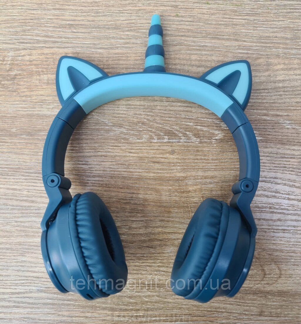 Бездротові навушники єдиноріг STN 27 Синій від компанії ТехМагніт - фото 1