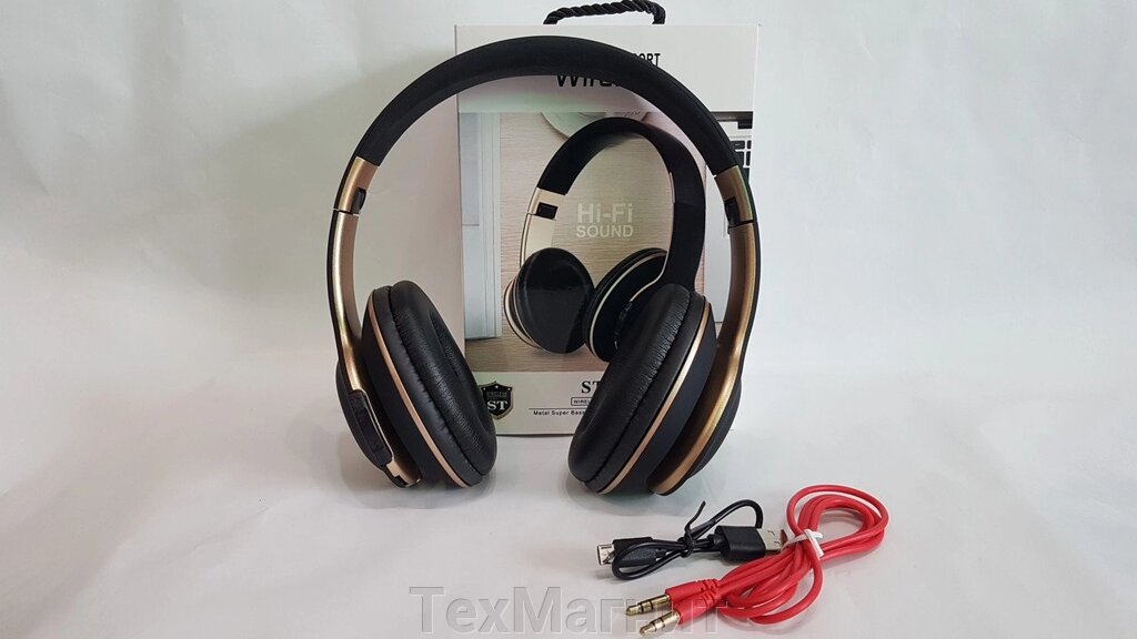 Бездротові складні навушники JBL з акумулятором, Bluetooth, MP3, FM-приймачем JBL ST-17 репліка від компанії ТехМагніт - фото 1