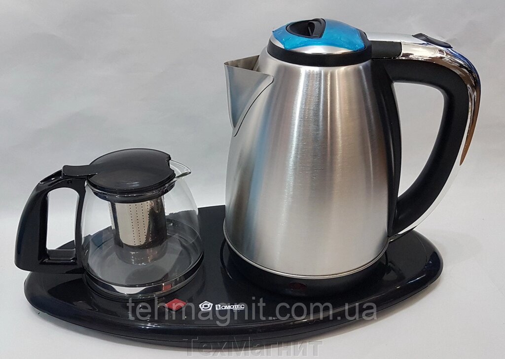 Чайник електричний з заварником althaus Domotec DT903 від компанії ТехМагніт - фото 1