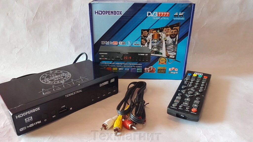 Цифровий ефірний Тюнер Т2 HDOpenbox тюнер DV3 T777 IPTV + YouTube + WIFI + 4k від компанії ТехМагніт - фото 1