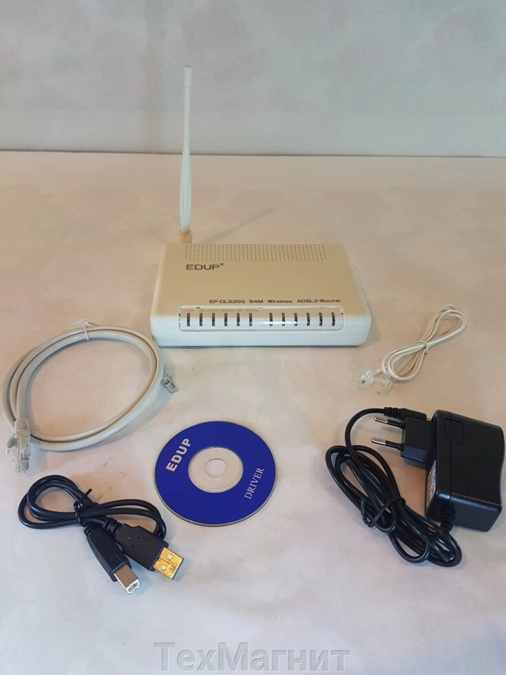 EDUP EP-DL520G WiFi 54Mbps бездротової роутер USB модем ADSL2 + маршрутизатор від компанії ТехМагніт - фото 1