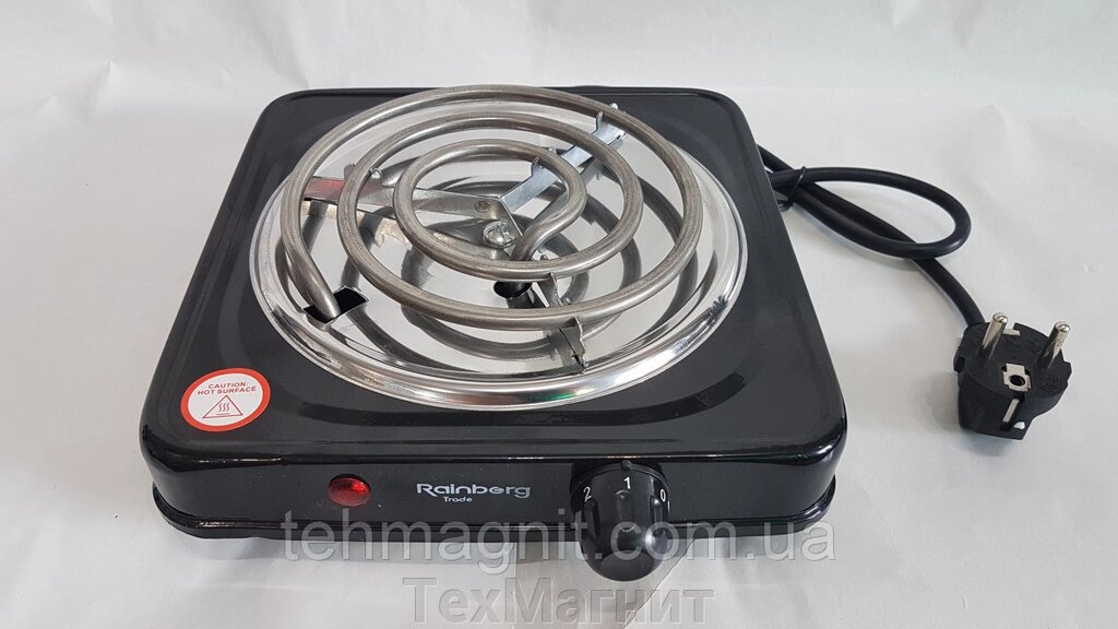 Электрическая плита одноконфорочная спиральная плита Rainberg Rb-555 от компании ТехМагнит - фото 1