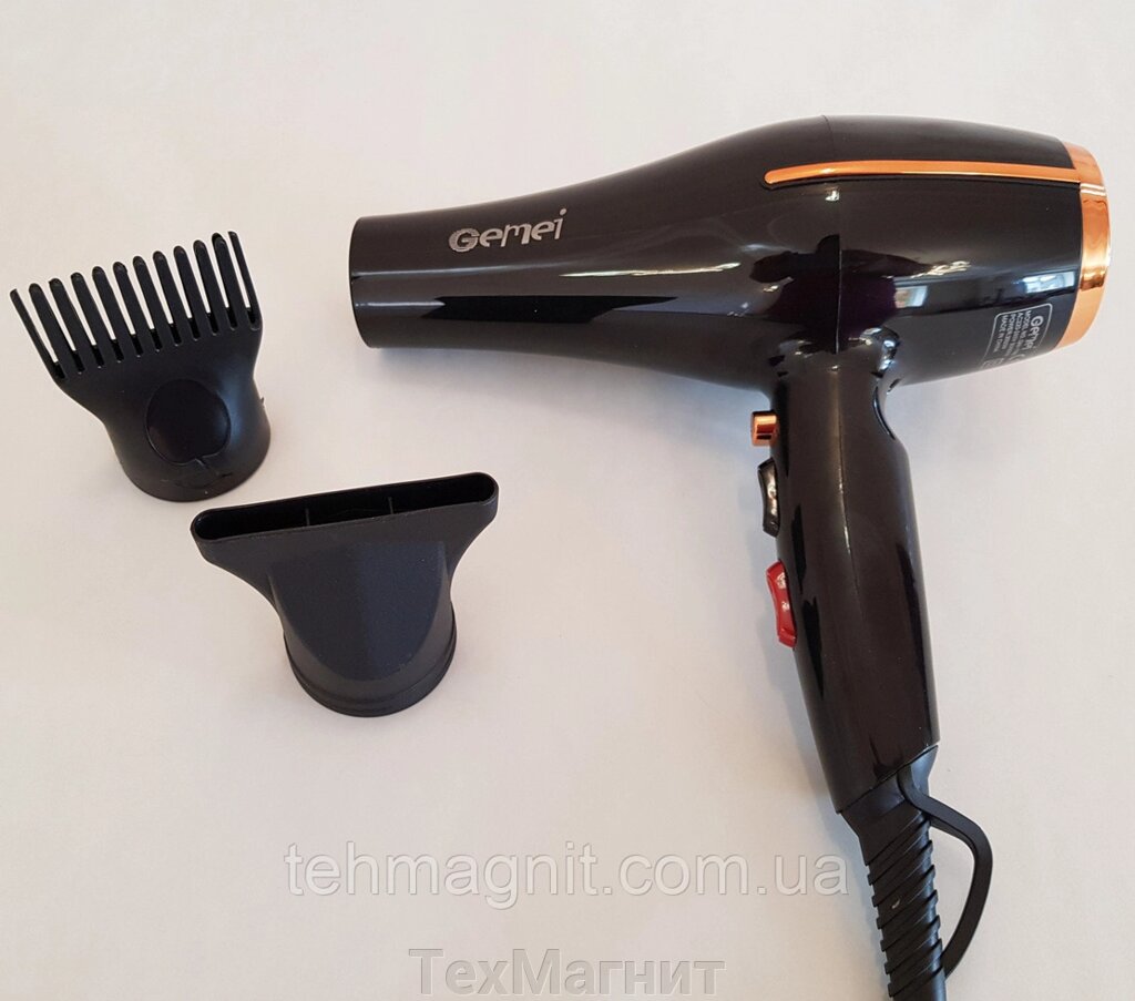 Фен для волос Gemei GM-1780 ##от компании## ТехМагнит - ##фото## 1