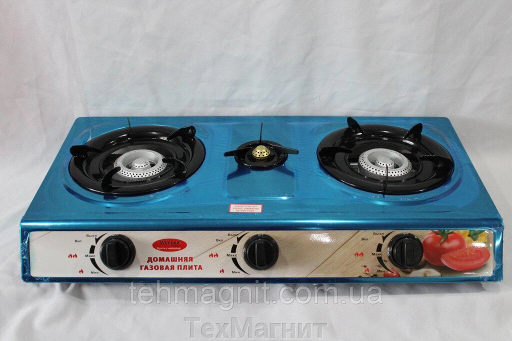 Газовая плита таганок Wimpex на 3 конфорки WX-1103 ##от компании## ТехМагнит - ##фото## 1