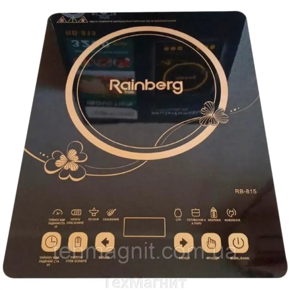 Індукційна одноконфорна плита Rainberg RB-815 від компанії ТехМагніт - фото 1