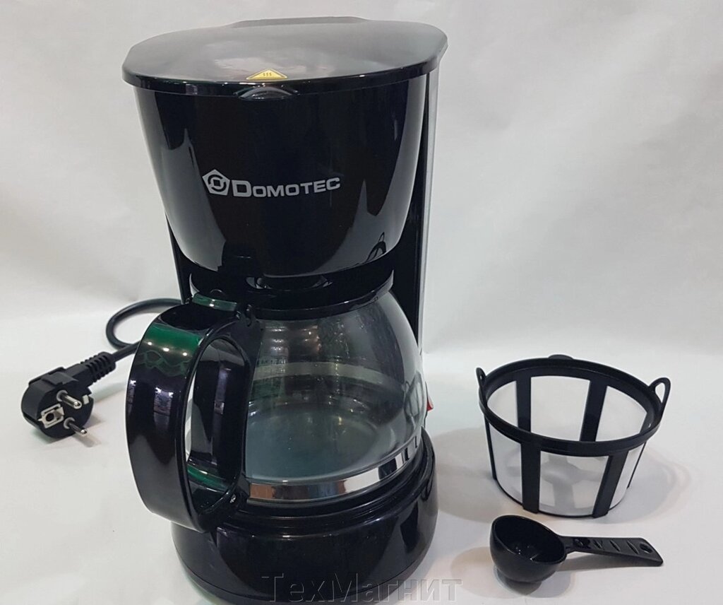 Кавоварка, електрична Domotec MS-0707, з чашею і мірною ложкою від компанії ТехМагніт - фото 1