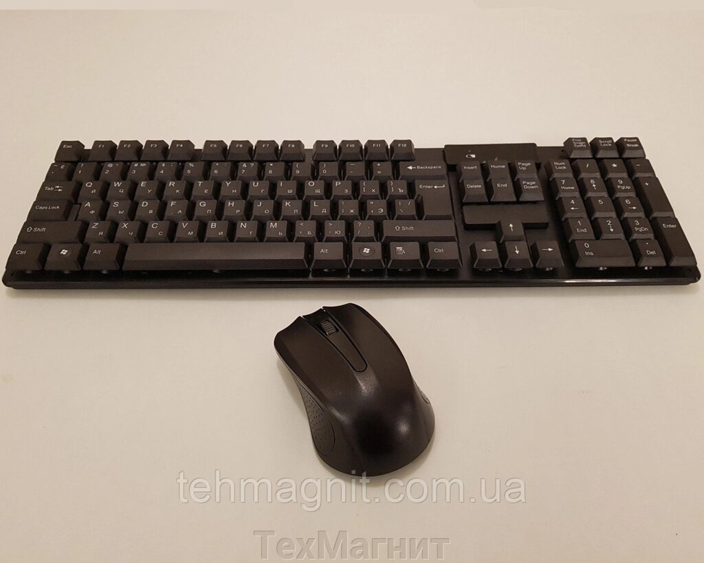Клавіатура і мишка бездротова TJ-808 від компанії ТехМагніт - фото 1