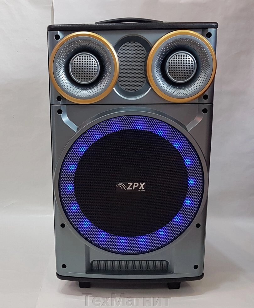 Колонка акумуляторна з мікрофоном ZPX AUDIO 7777 120W (Bluetooth/USB/FM) від компанії ТехМагніт - фото 1