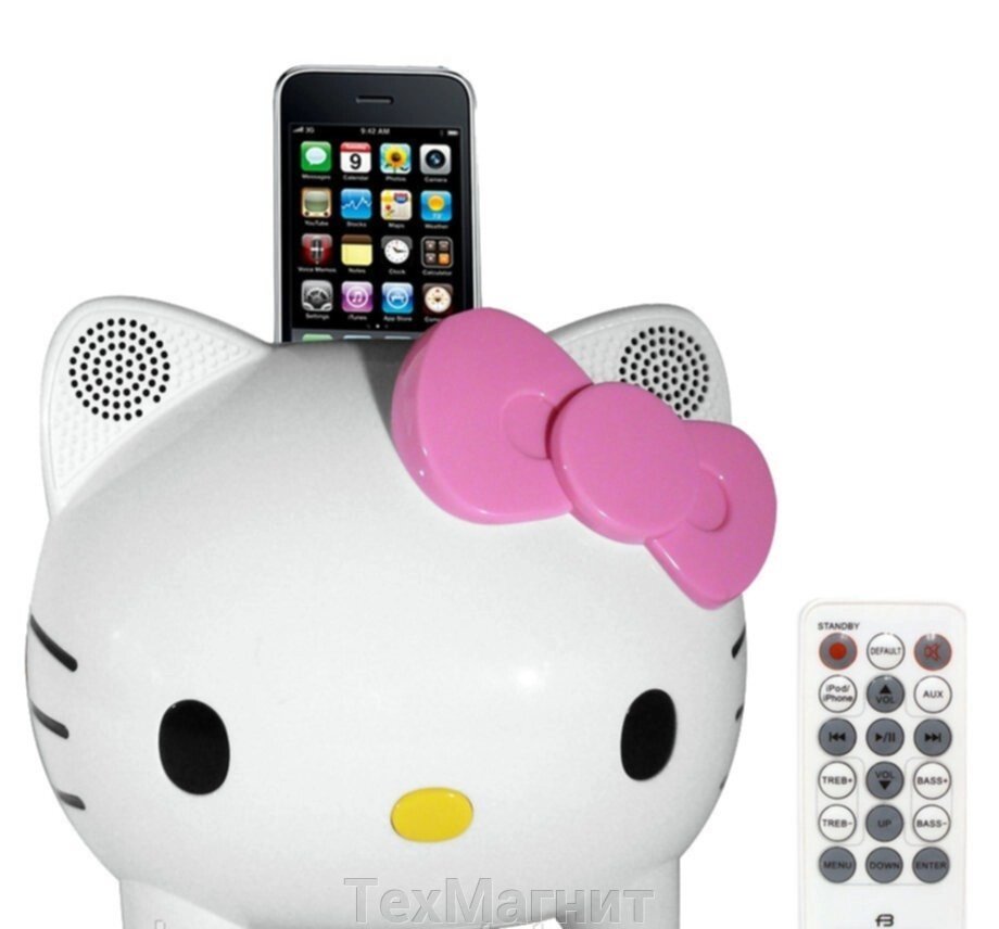 Колонка Hello Kitty Хелоу Кітті акустична стерео система ( Репліка ) від компанії ТехМагніт - фото 1