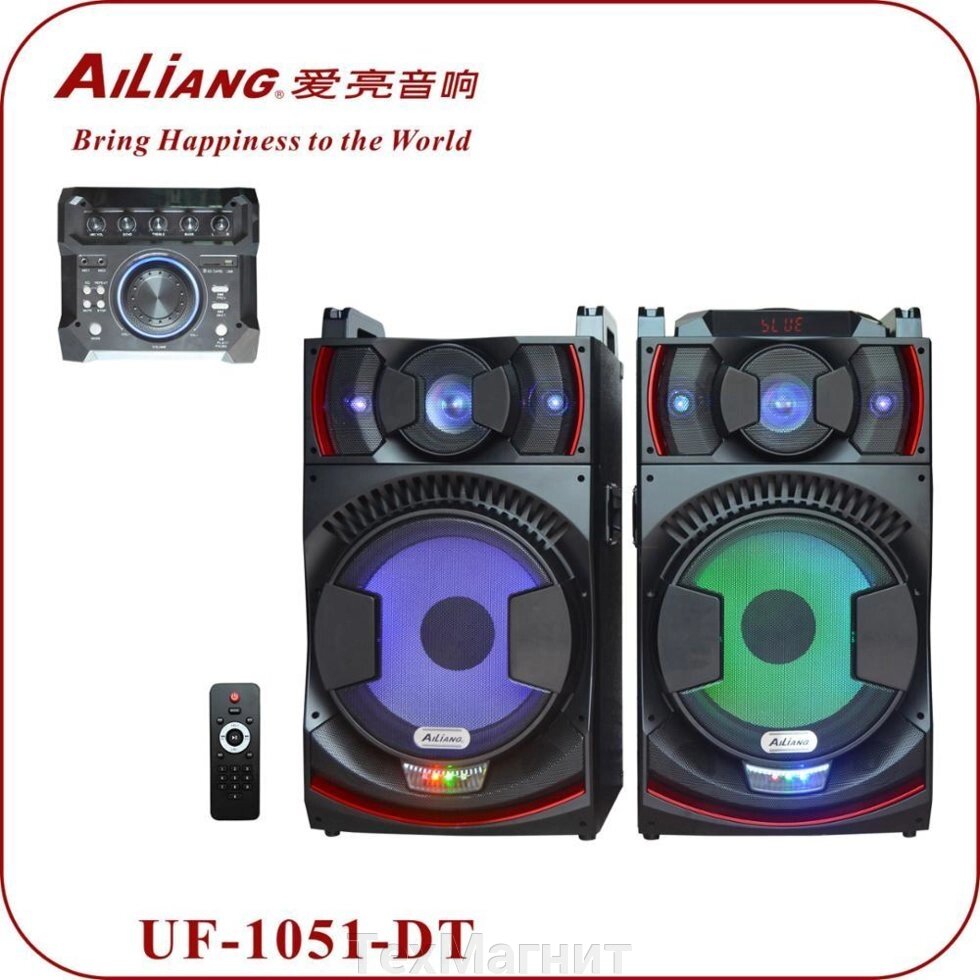 Комплект потужної акустики Ailiang UF-1051-DT 400W (USB/FM/Bluetooth) від компанії ТехМагніт - фото 1