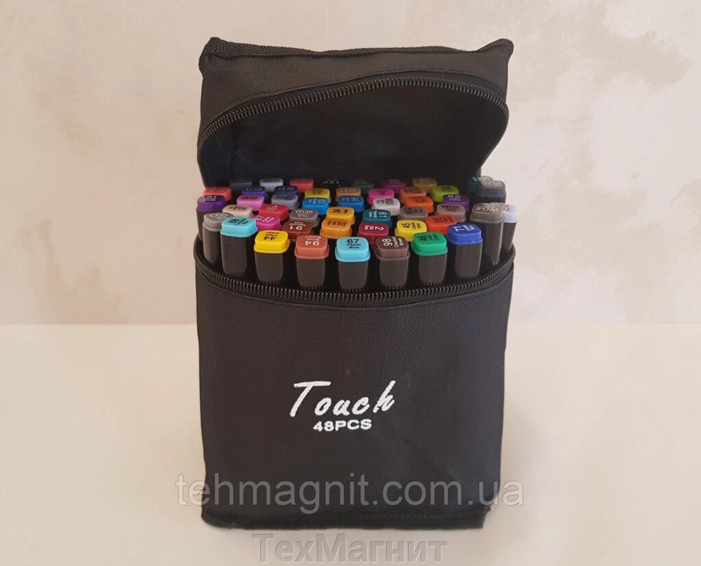 Маркер двосторонній скетч 48 кольорів Toush від компанії ТехМагніт - фото 1