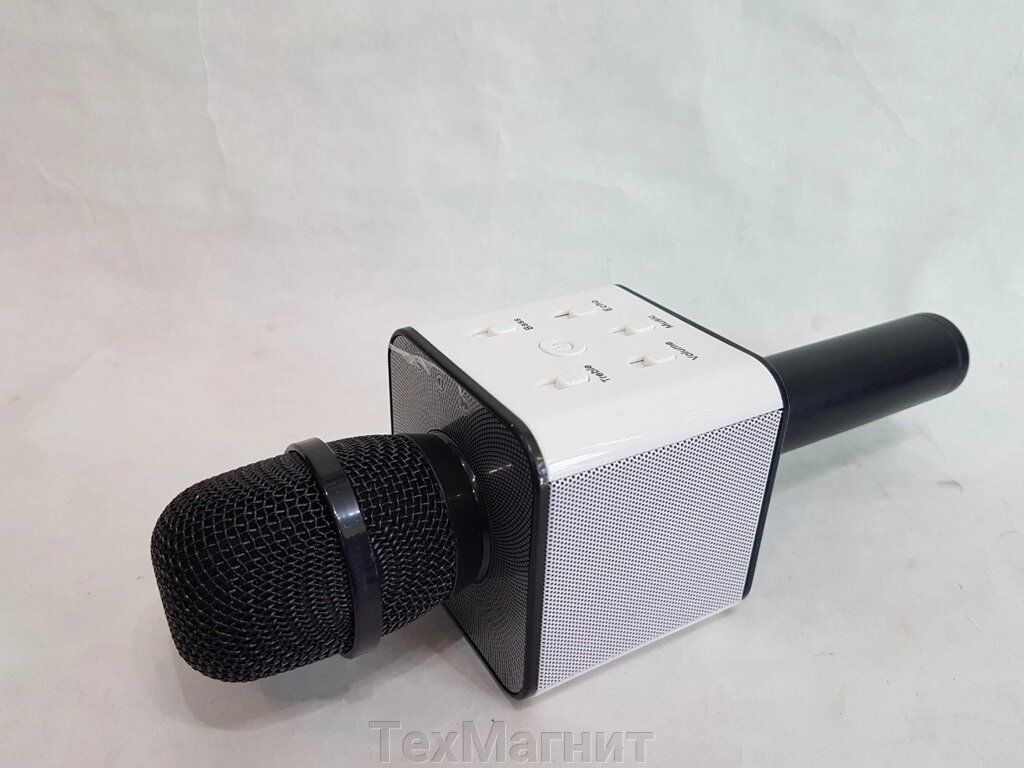 Мікрофон з функцією Караоке Q7 StreetGo Bluetooth Karaoke USB AUX MP3 Player Чорний від компанії ТехМагніт - фото 1