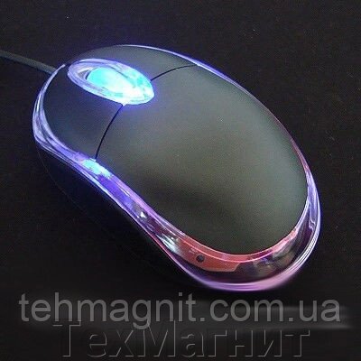 Миша комп'ютерна оптична провідна USB з підсвічуванням 800 dbi від компанії ТехМагніт - фото 1