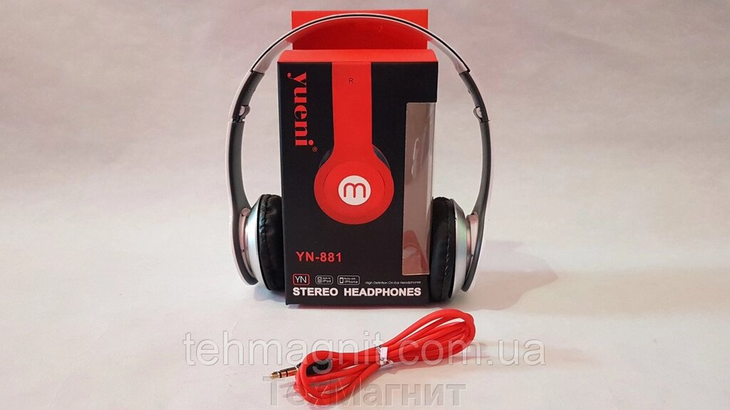 Навушники YN-881 білий від компанії ТехМагніт - фото 1