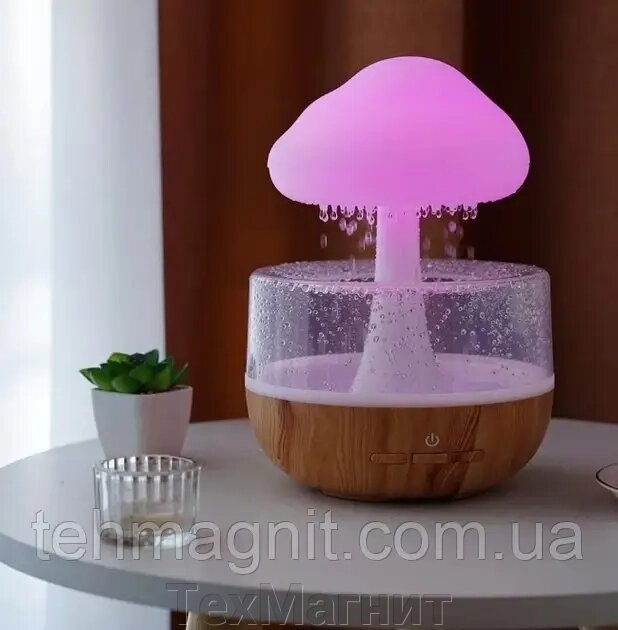 Нічник зволожувач із ефектом дощу Cloud Rain Humidifier від компанії ТехМагніт - фото 1