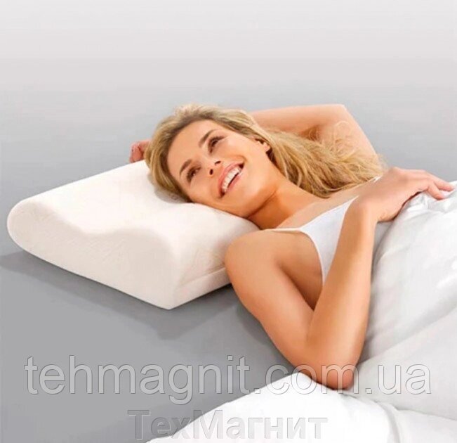 Ортопедична подушка з пам'яттю Memory pillow від компанії ТехМагніт - фото 1