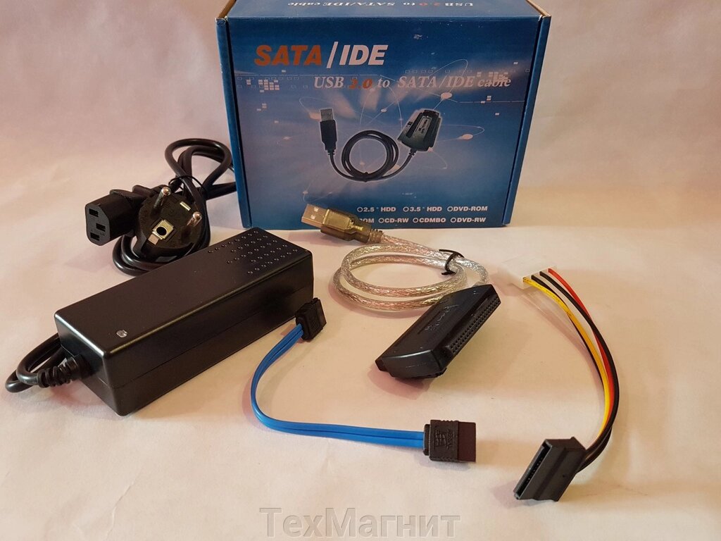 Перехідник USB 2.0 to SATA/IDE cable for 2.5", 3.5" від компанії ТехМагніт - фото 1