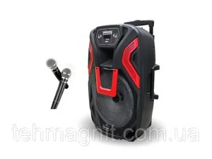 Акустична переносна колонка ZXX-1503 60Вт 15" 69x44x36см USB/SD/FM/BT/2MIC в Одеській області від компанії ТехМагнит
