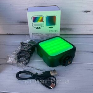 Лампа LED RGB з кріпленням для телефону на акумуляторі R-1