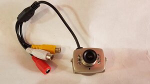 Відеокамера камера з мікрофоном для відеоспостереження, відеовічко кольорова ZK-208C
