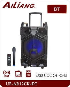 Колонка акумуляторна Meirende UF-AR12CK-DT USB/FM/Bluetooth з мікрофоном в Одеській області от компании ТехМагнит