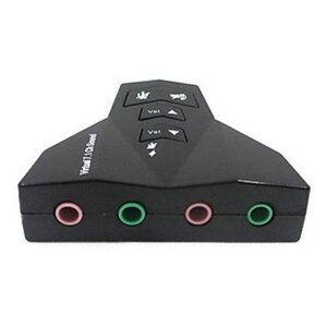 USB Звукова карта PD560 7.1 Channel ноутбук/комп два канали (роздвоєна аудіо - мікрофон - виходи)