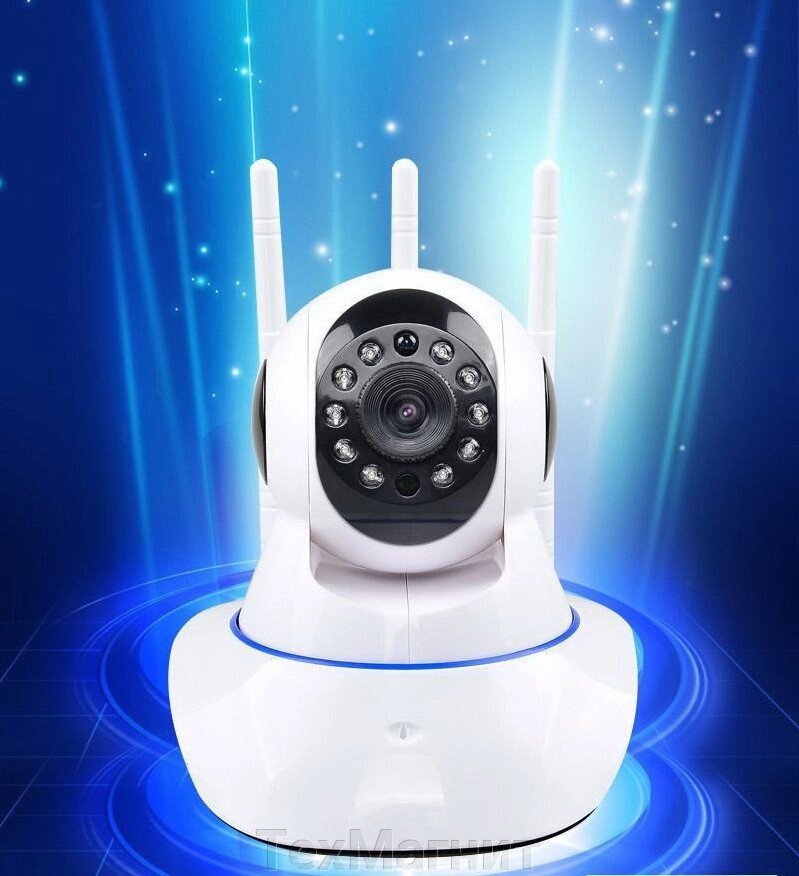 IP-камера 3 антени поворотна Wi Fi відеоспостереження, нічна зйомка, відеоняня - опис
