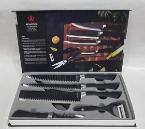 Набір кухонних ножів 6 предметів MHZ non stick king 0002
