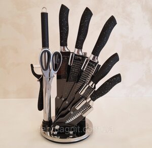 Набір кухонних ножів з підставкою Unique UN-1831
