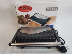 Контактний гриль, Міні гриль WimpeX WX-1063 (750 Вт) гриль притискної, сендвічница