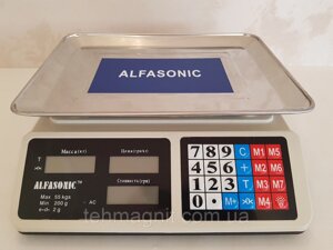 Ваги торгові електронні 55 кг Alfasonic AS-A072