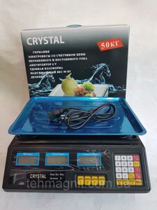 Ваги електронні з калькулятором Crystal 50 kg