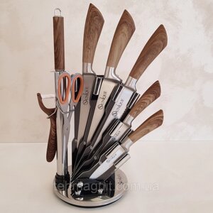 Набір кухонних ножів з підставкою Unique UN-1833 в Одеській області от компании ТехМагнит