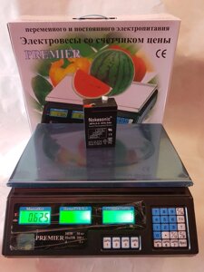 Ваги торгові електронні 50 кг Premier (Прем'єр) вага в Одеській області от компании ТехМагнит