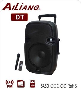 Комбопідсилювач колонка Ailiang AJ 15 AK DT Bluetooth, 15 дюймів, 150W, радіомікрофон, пульт