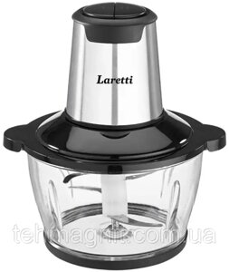 Подрібнювач 1,5л, 300 Вт, скло, 4 леза, 2 шв. LARETTI LR-FP5004