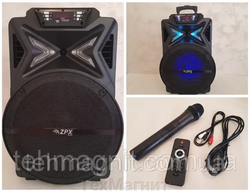 Портативний стовпець із мікрофоном ZPX ZX 7780 від компанії ТехМагніт - фото 1