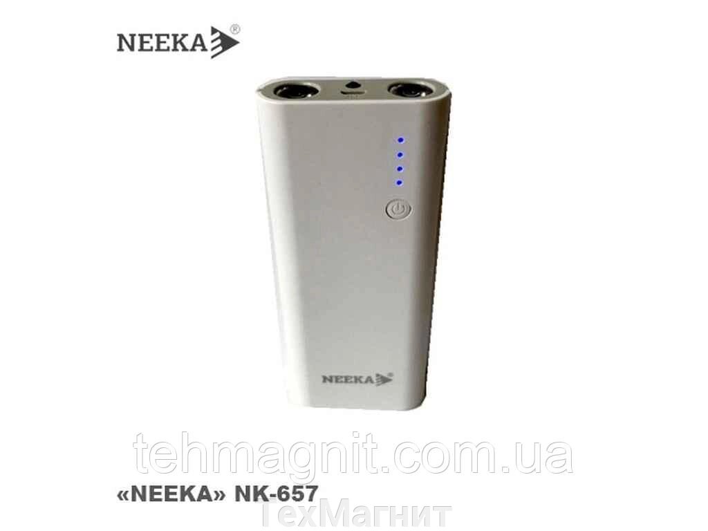 Power bank NK-657 портативний акумулятор УМБ 11200mAh (з ліхтариком) від компанії ТехМагніт - фото 1