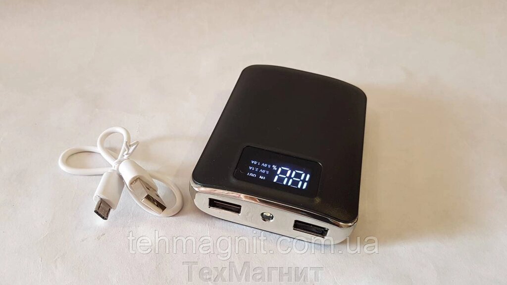 PowerBank Портативний Зовнішній акумулятор УМБ ER-11200 ( 11200mAh) з ліхтариком і дисплеєм від компанії ТехМагніт - фото 1