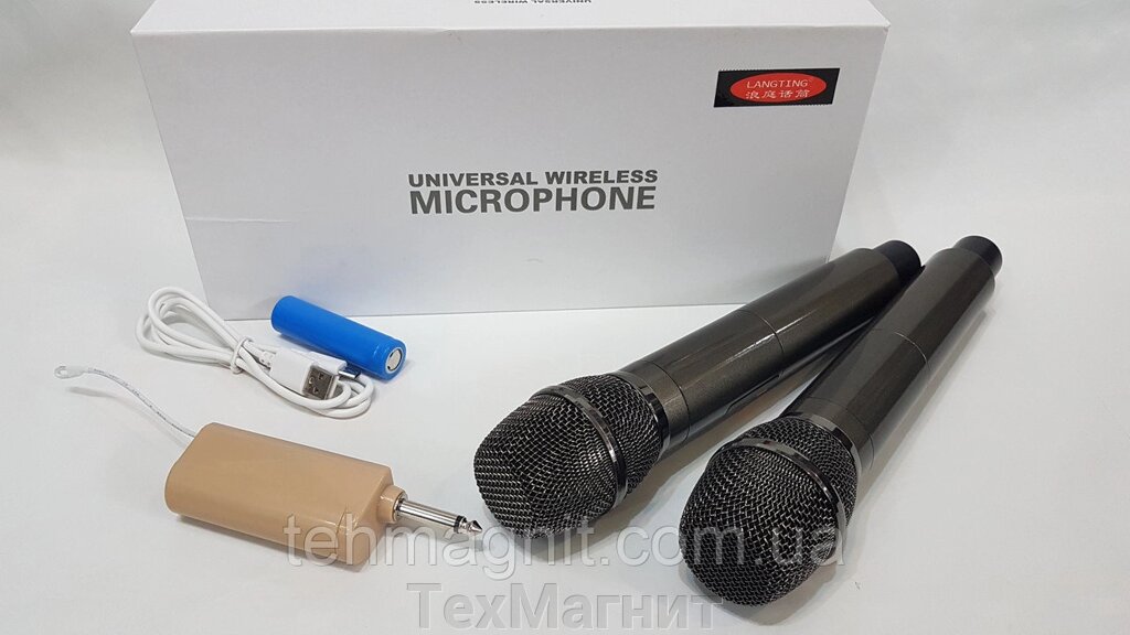 Професійні мікрофони Temeisheng Langting L-88 бездротові мікрофони з передавачем від компанії ТехМагніт - фото 1