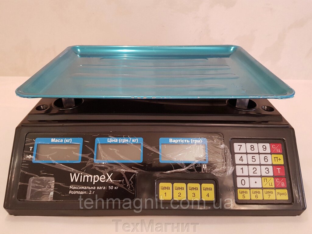 Торгові електронні ваги Wimpex до 50кг від компанії ТехМагніт - фото 1