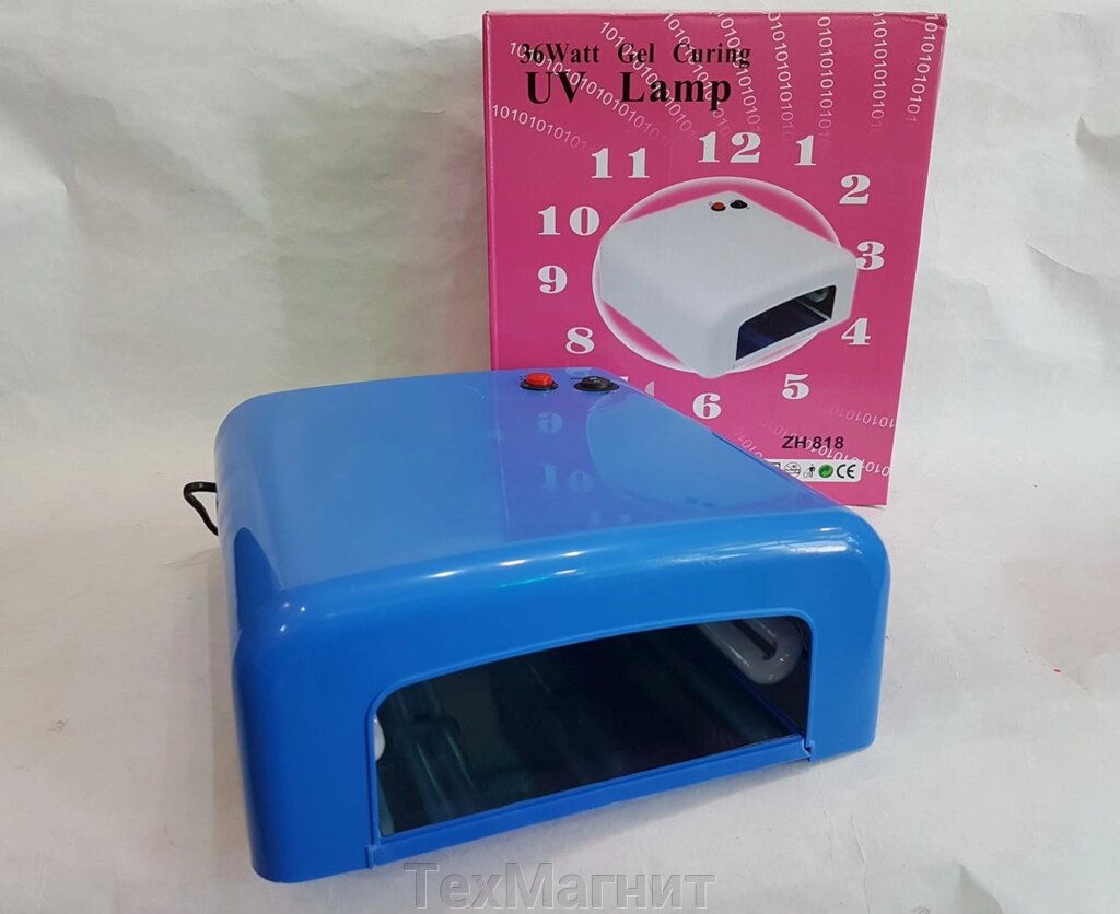 УФ лампа для манікюру ZH-818 Синя від компанії ТехМагніт - фото 1
