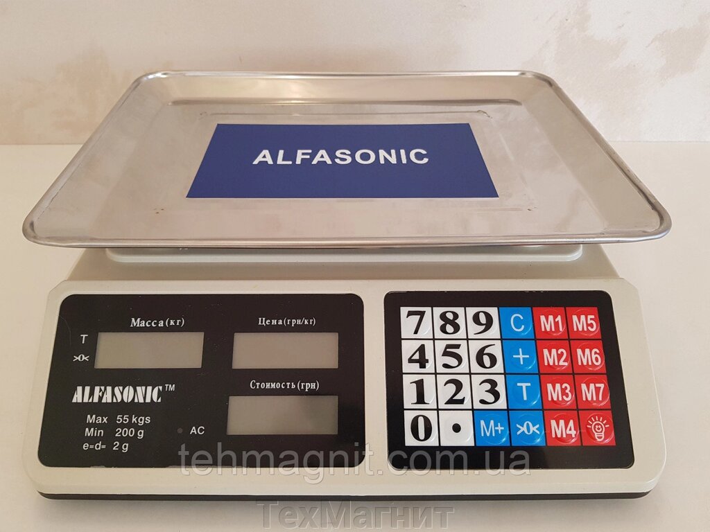 Ваги торгові електронні 55 кг Alfasonic AS-A072 від компанії ТехМагніт - фото 1