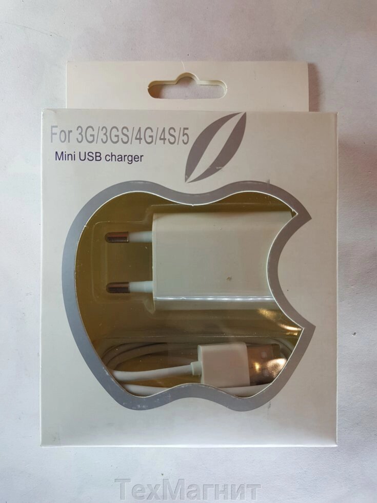 Зарядка для iPhone 3G,3GS,4G,4S iPad 2,3, iPod mini usb charger від компанії ТехМагніт - фото 1