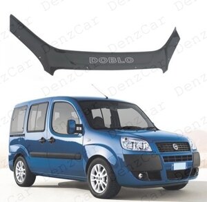 Дефлектор капота Fiat Doblo c 2005-2010\Мухобойка Фіат Добло