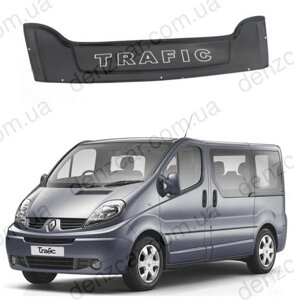 Дефлектор капота RENAULT Trafic II 2001\Мухобойка Рено Трафік з 2001 (Широка)