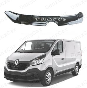 Дефлектор капота RENAULT Trafic III 2014-Мухобойка Рено Трафік