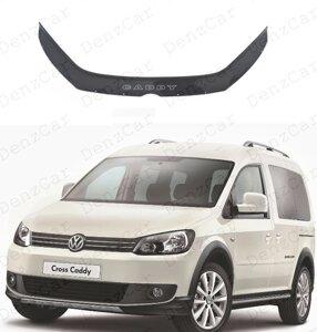 Дефлектор капота Volkswagen Caddy 2010-2015\Мухобойка Фольксваген Кадді